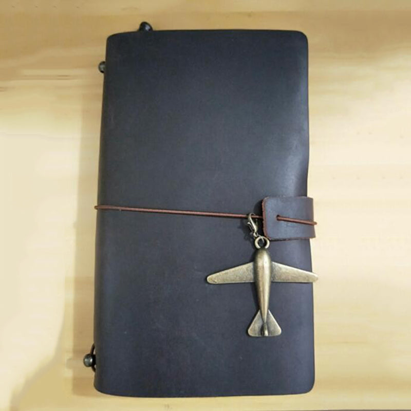 Rustic Leather Journal with Brass Hardware