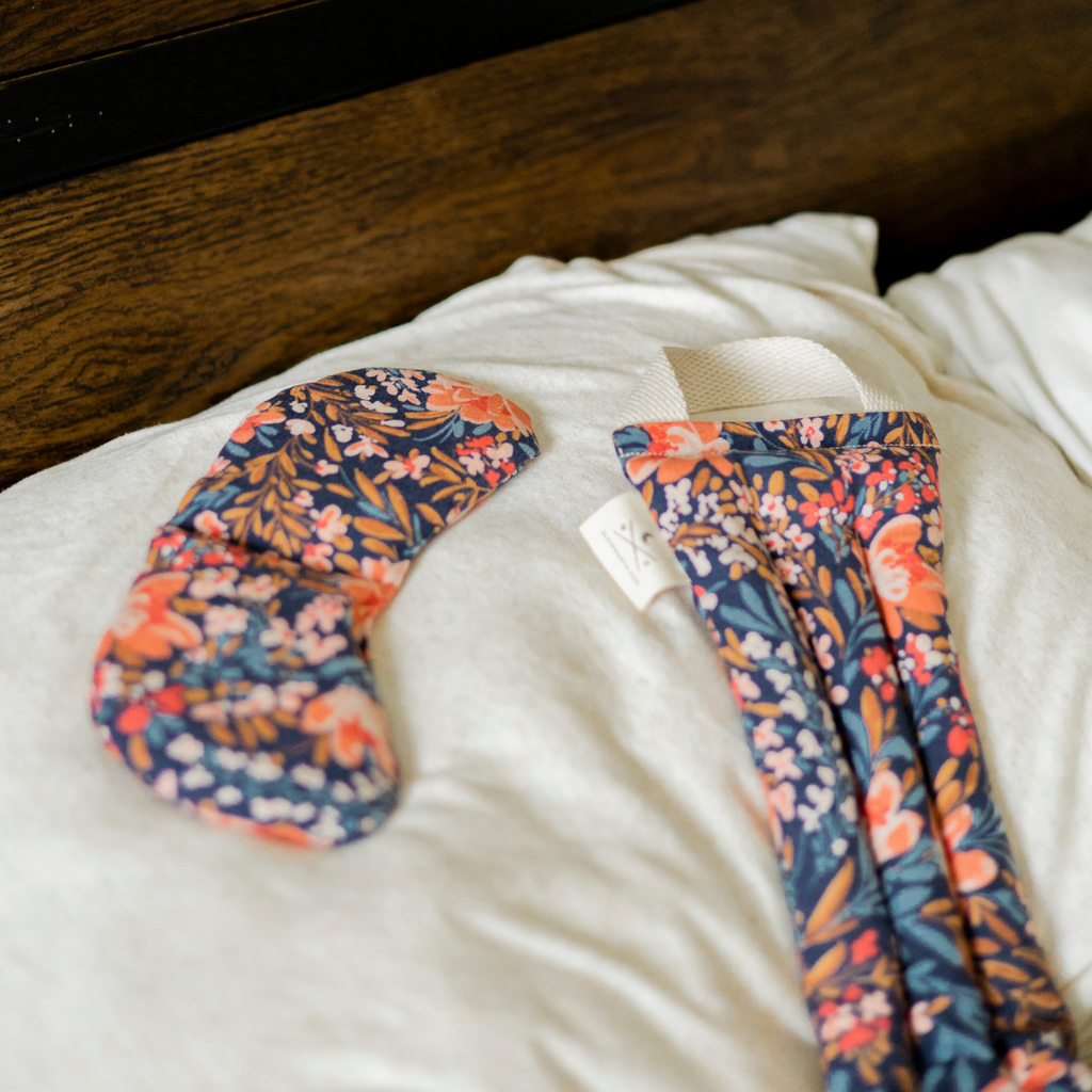 Eye Mask + Neck Wrap Set – Pom Blossom
