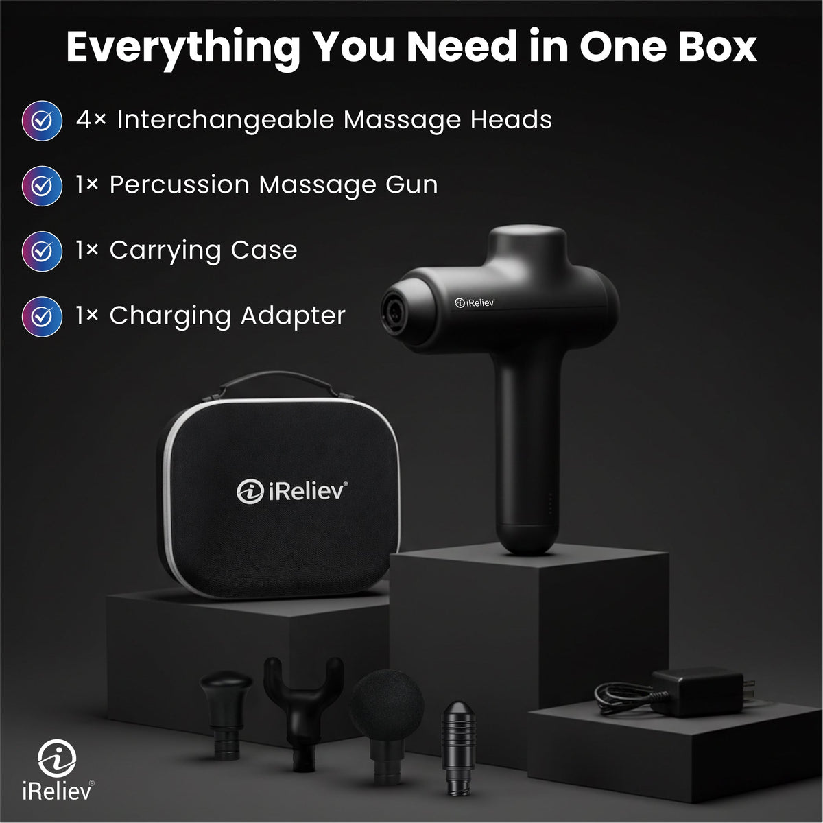 iReliev Percussion Massage Gun