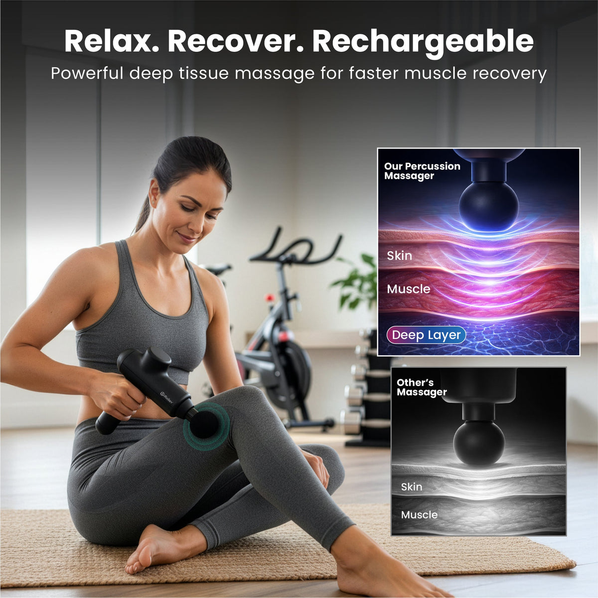 iReliev Percussion Massage Gun