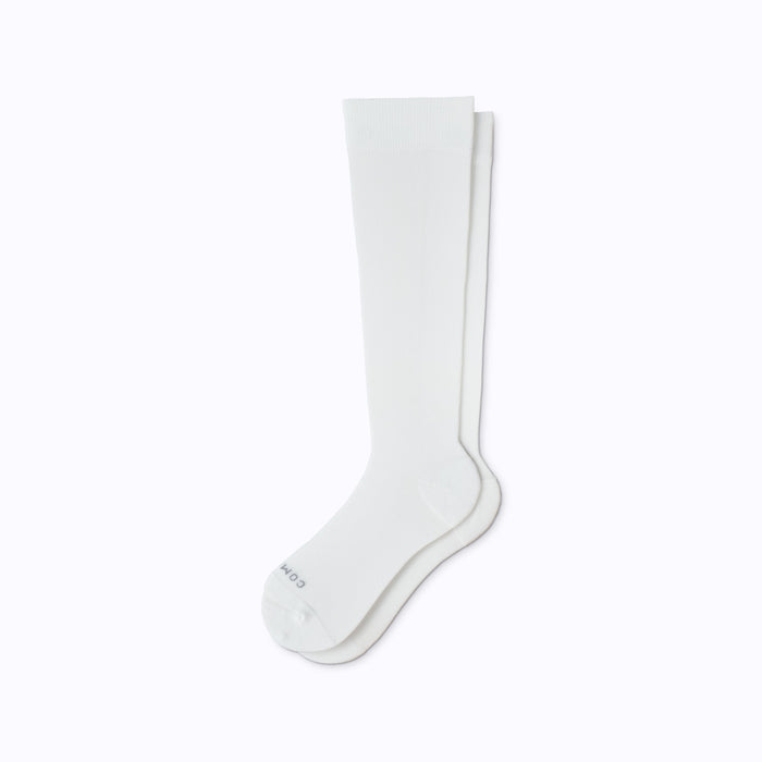 Knee-High Compression Socks — White