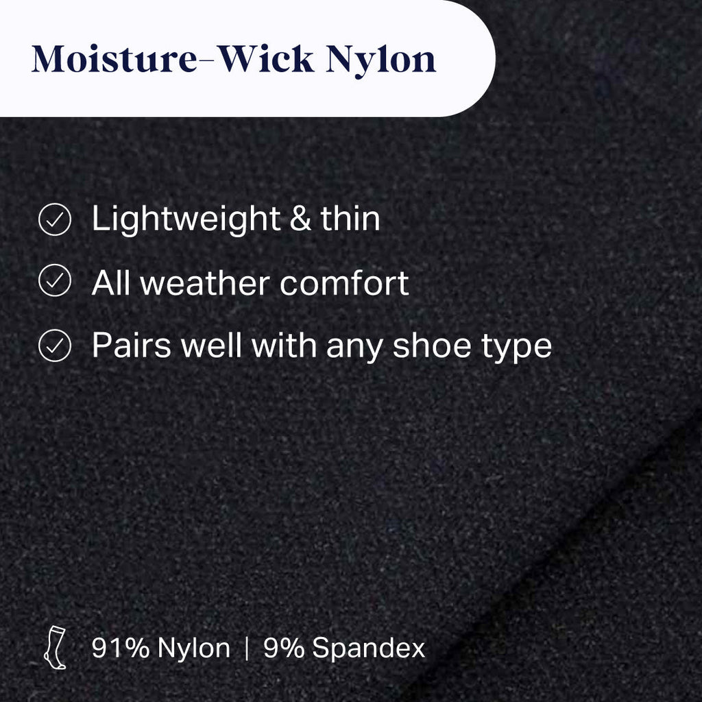 Knee-High Compression Socks — Black
