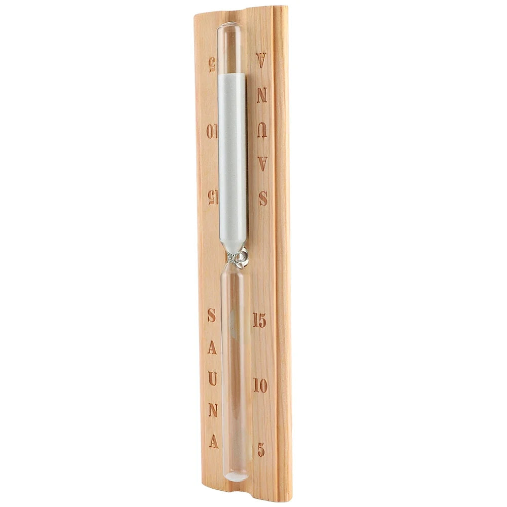 Vivalo Wooden Sauna Timer — 15-Minute Hourglass