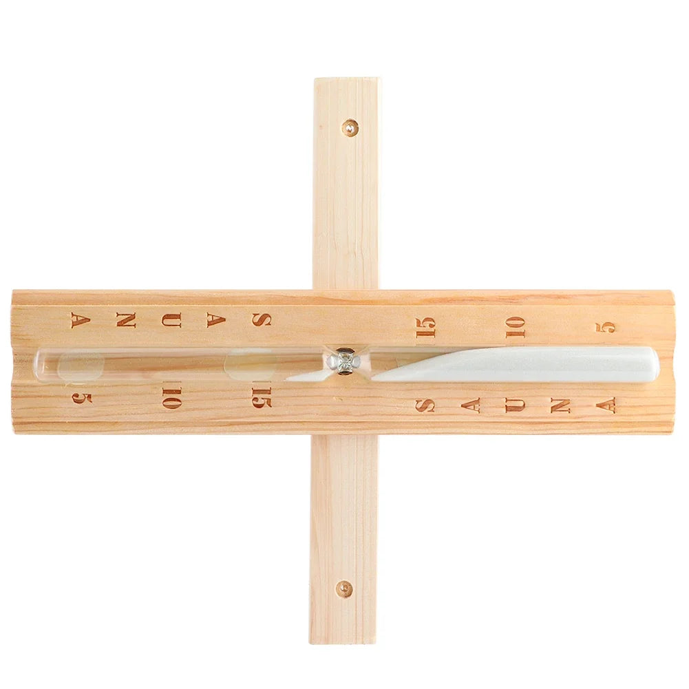 Vivalo Wooden Sauna Timer — 15-Minute Hourglass