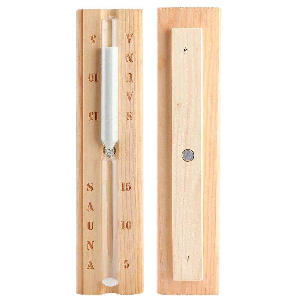 Vivalo Wooden Sauna Timer — 15-Minute Hourglass