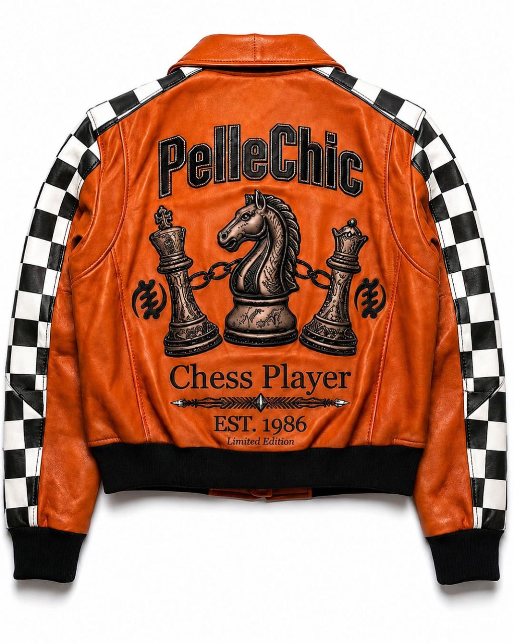 Pelle Chic Chess Player limited edition leather jacket