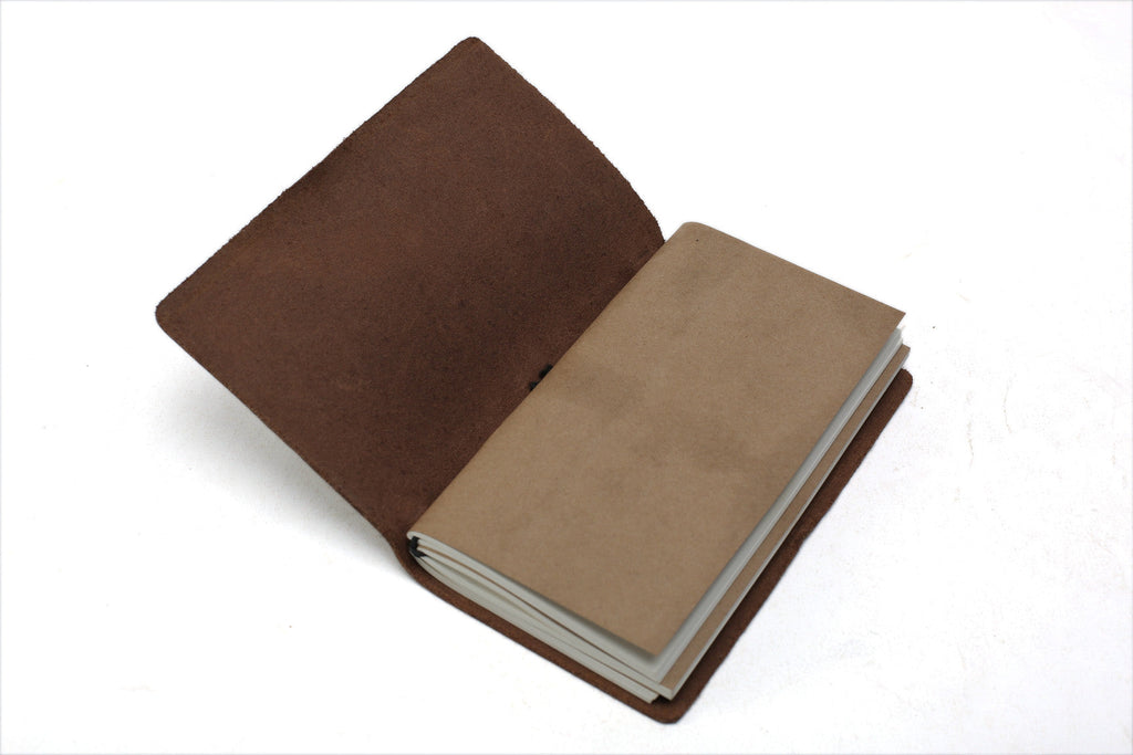 Rustic Leather Journal with Brass Hardware
