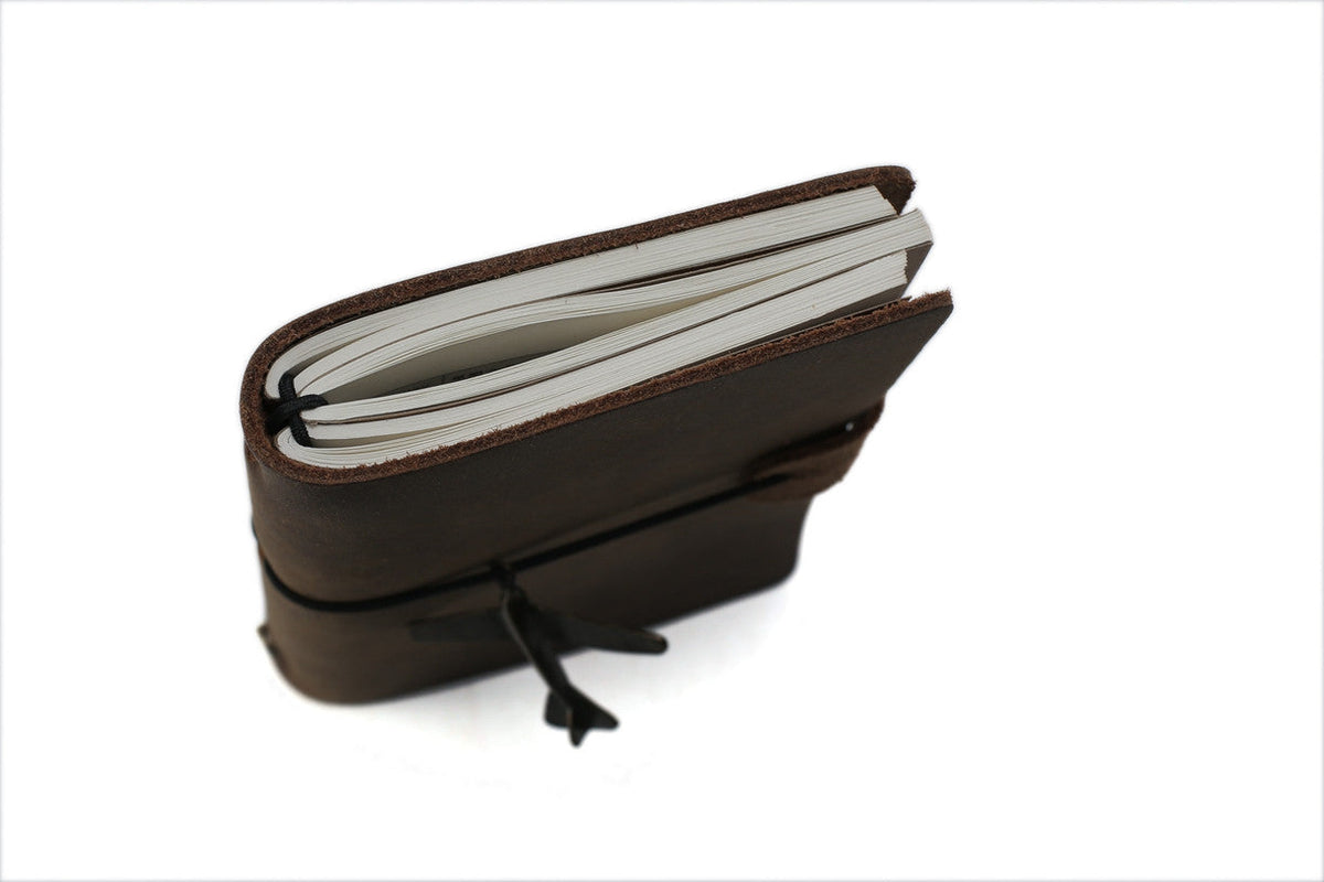 Rustic Leather Journal with Brass Hardware