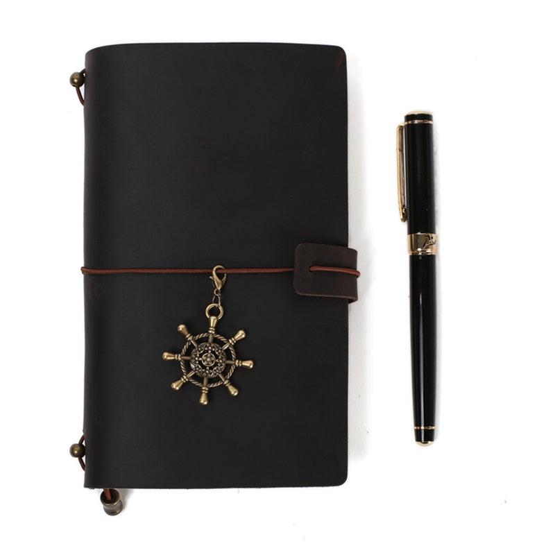 Rustic Leather Journal with Brass Hardware