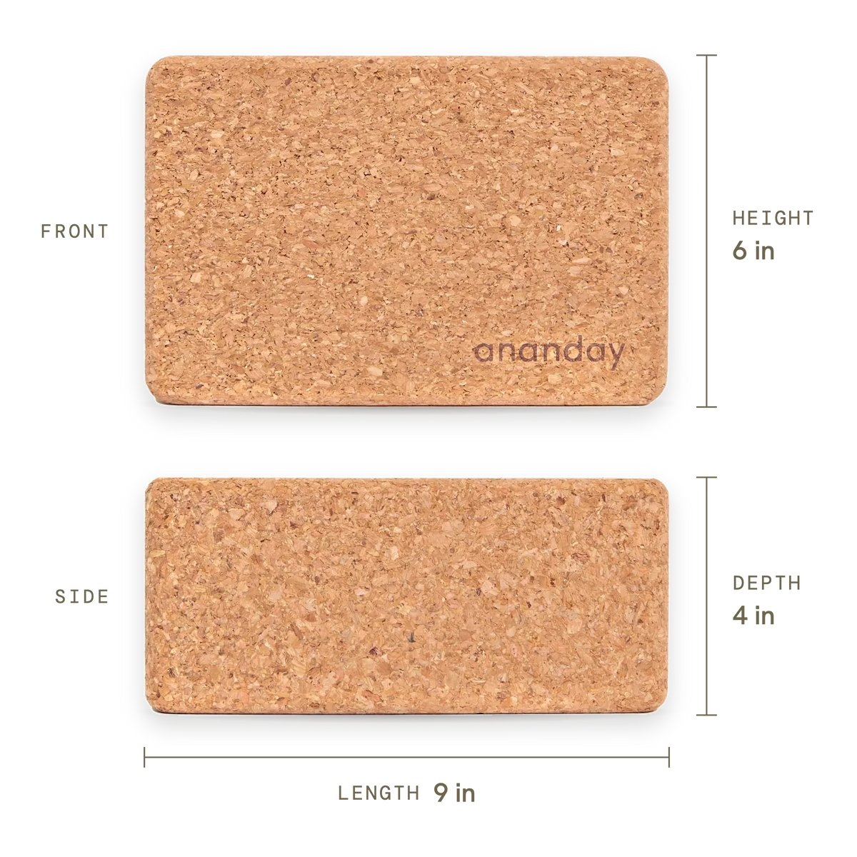 Ananday Yoga Block + Strap Set