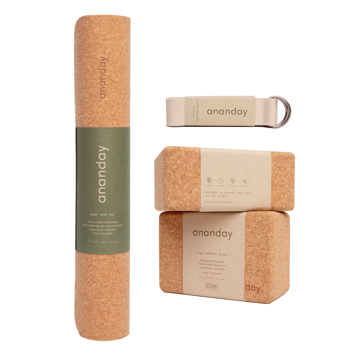 Ananday Home Yoga Starter Set