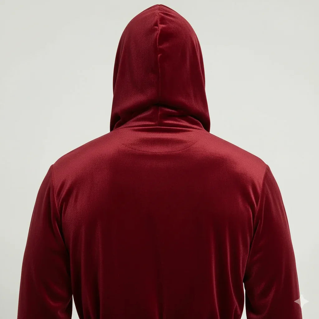 Men's Hooded Plush Robe – Ultra-Soft Microfiber