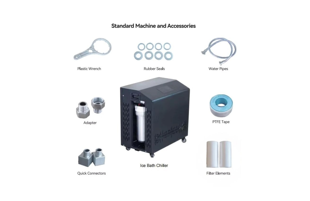 Canuck Cold acrylic bundle — supplier chiller and accessories diagram