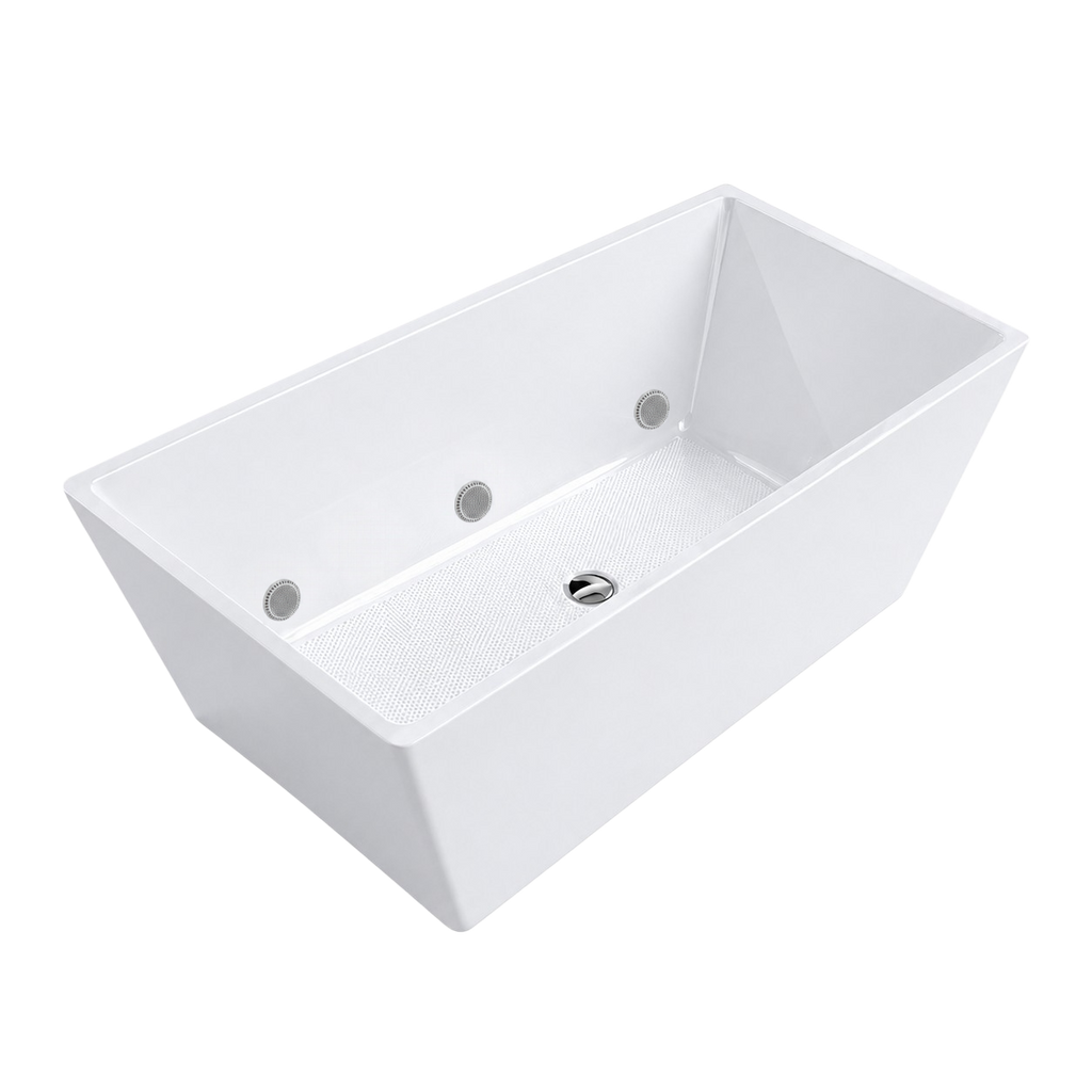 Canuck Cold acrylic cold plunge tub — white interior and connection detail