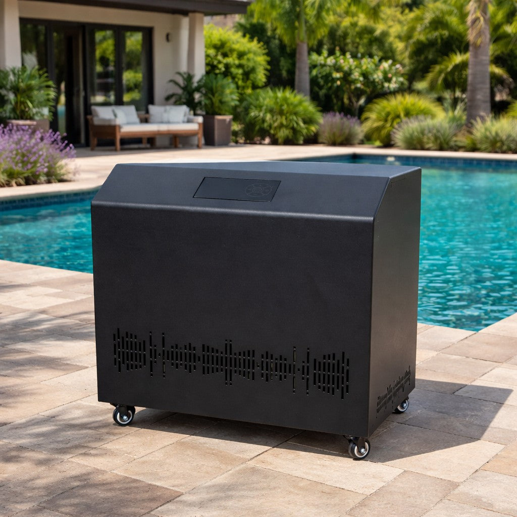 Canuck Cold Pro 1 HP chiller and heater — poolside equipment photo