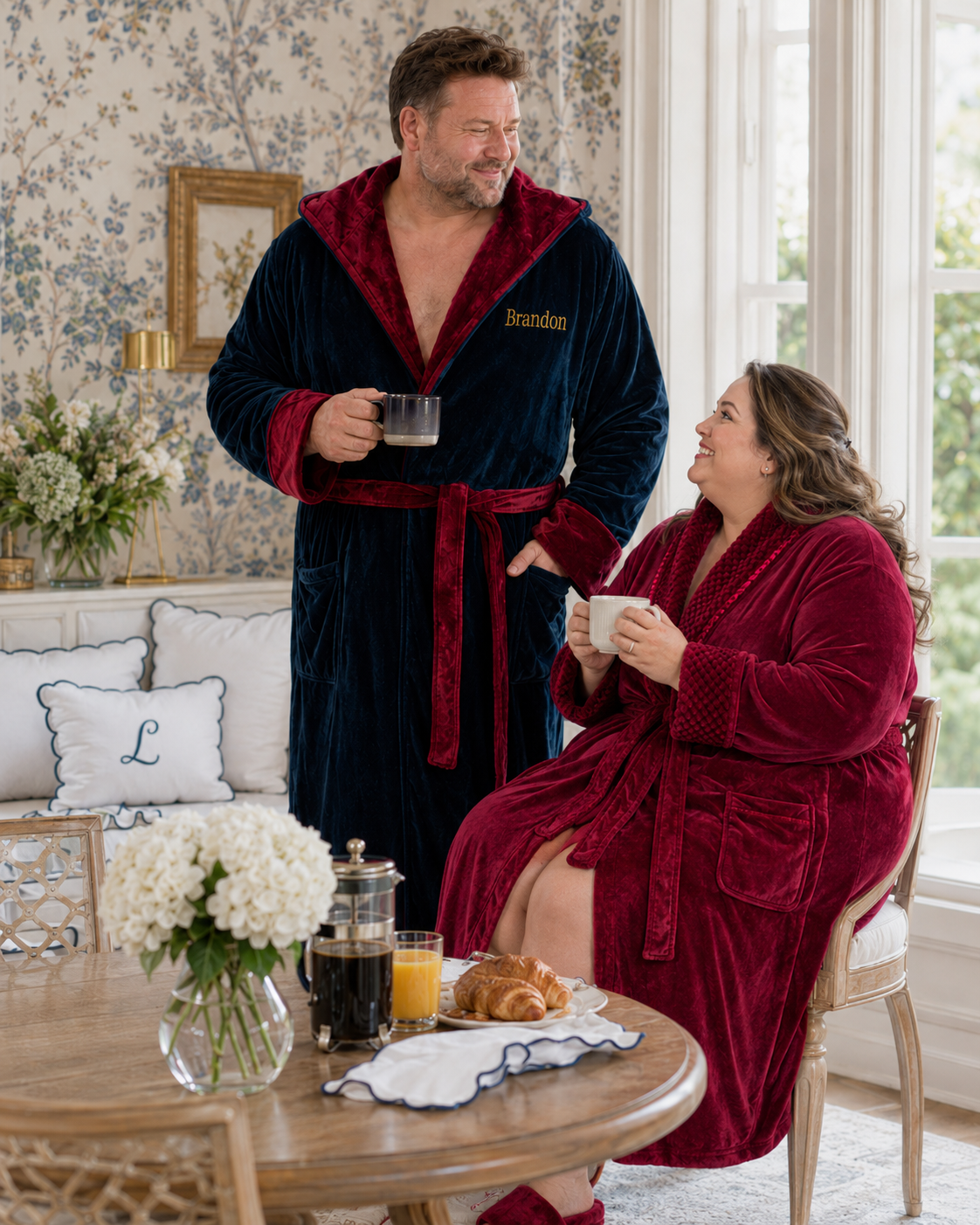 Men's Hooded Plush Robe – Ultra-Soft Microfiber