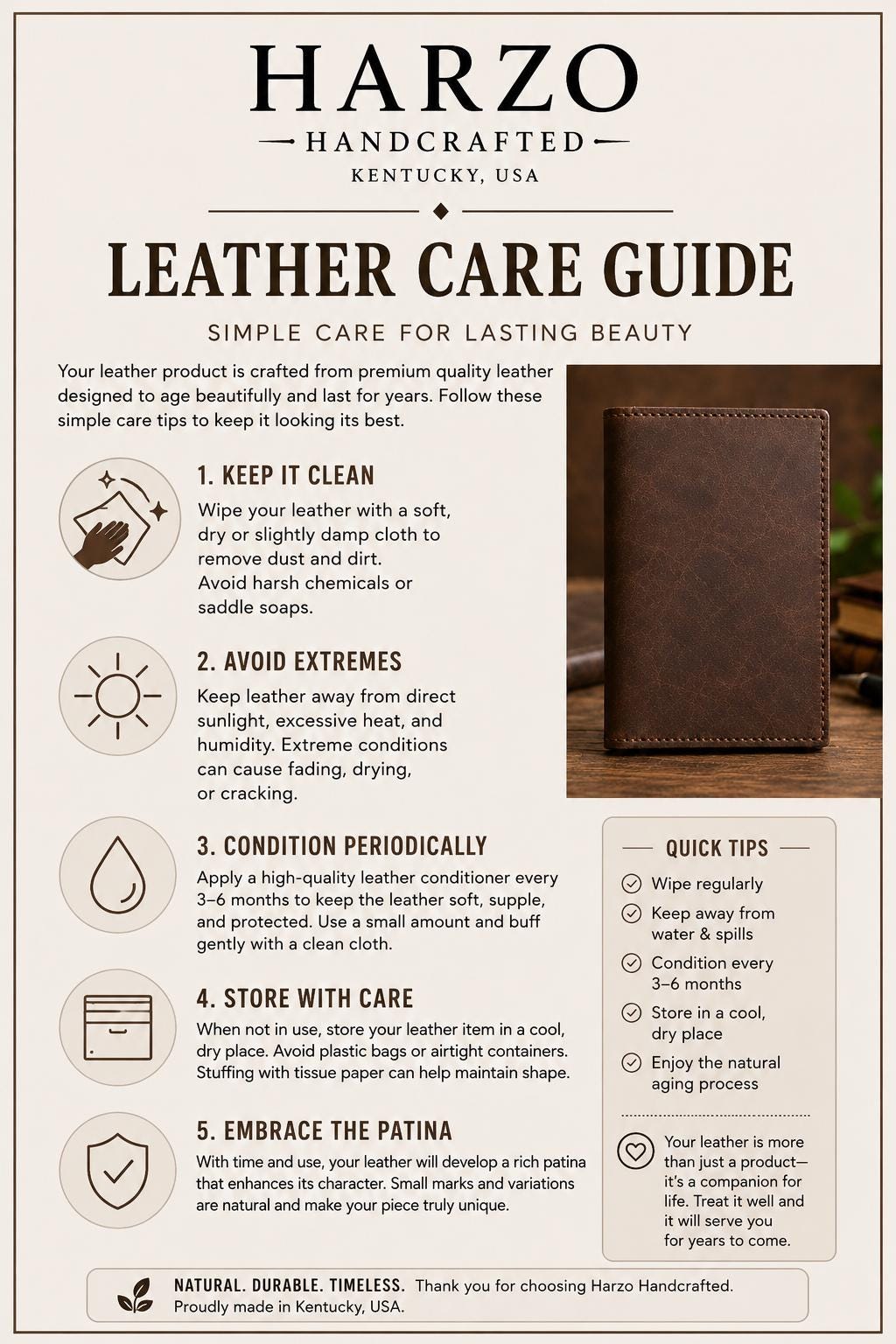 Hand-Stitched Leather Traveler's Notebook