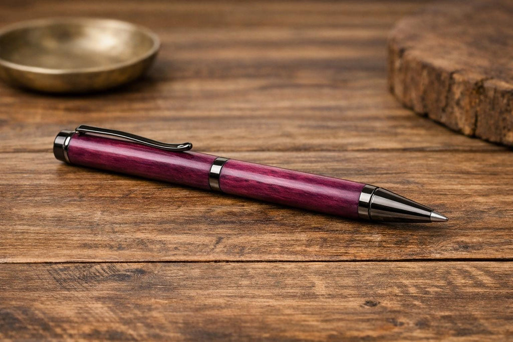 The Study — Leather Journal, Pen & Candle Gift Set