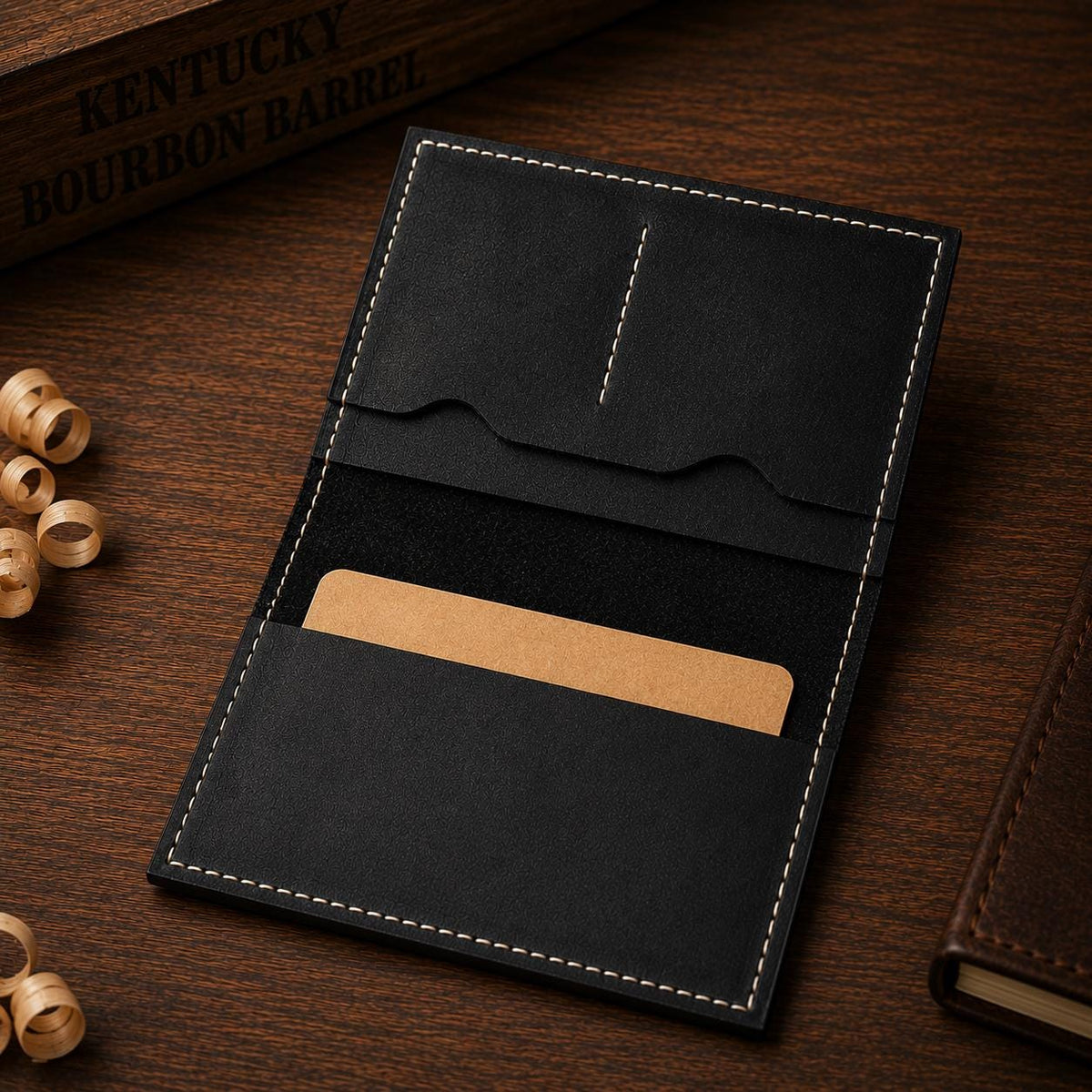 The Study — Leather Journal, Pen & Candle Gift Set