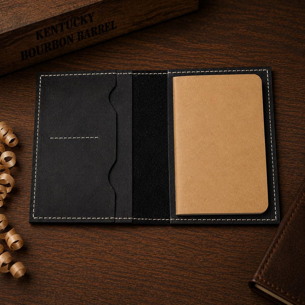 The Study — Leather Journal, Pen & Candle Gift Set