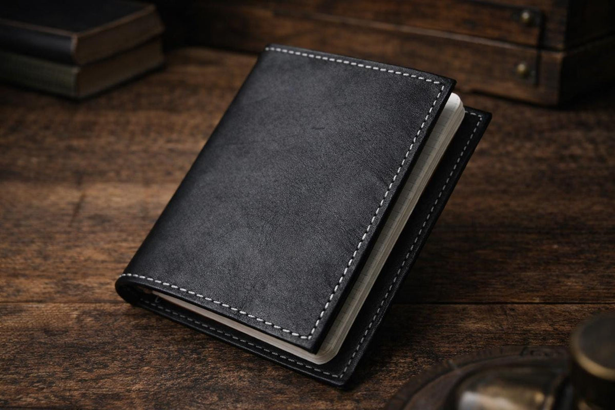 The Study — Leather Journal, Pen & Candle Gift Set