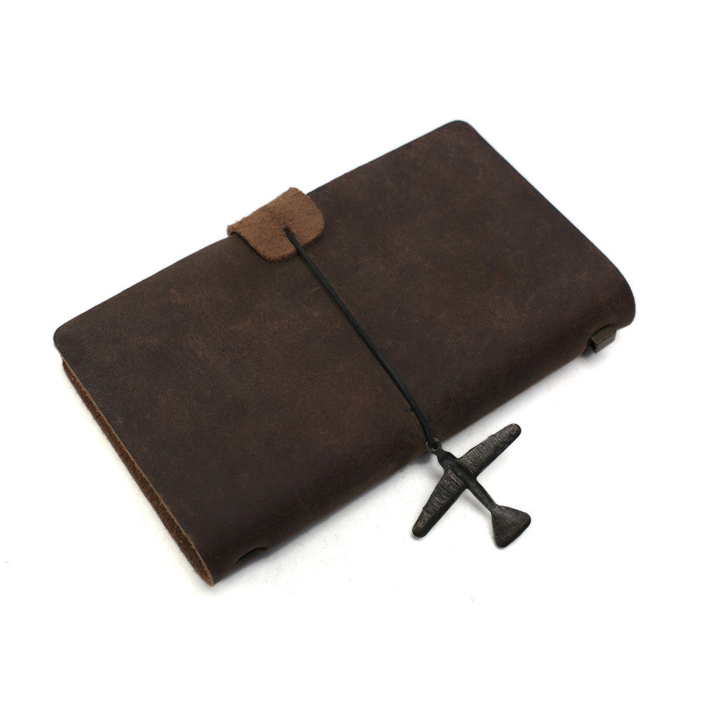 Rustic Leather Journal with Brass Hardware