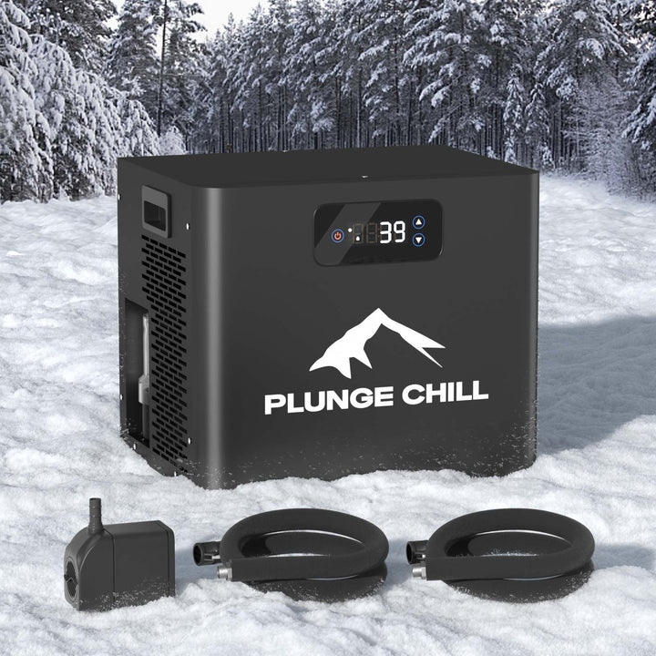 PLUNGE CHILL standalone cold plunge chiller and hoses