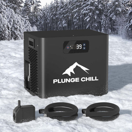 PLUNGE CHILL standalone cold plunge chiller and hoses