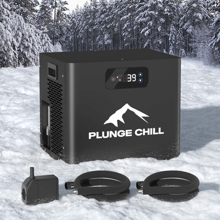 PLUNGE CHILL standalone cold plunge chiller and hoses