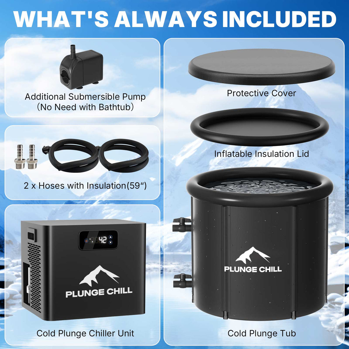 PLUNGE CHILL Pod tub with 1/3 HP chiller — supplier gallery view 5