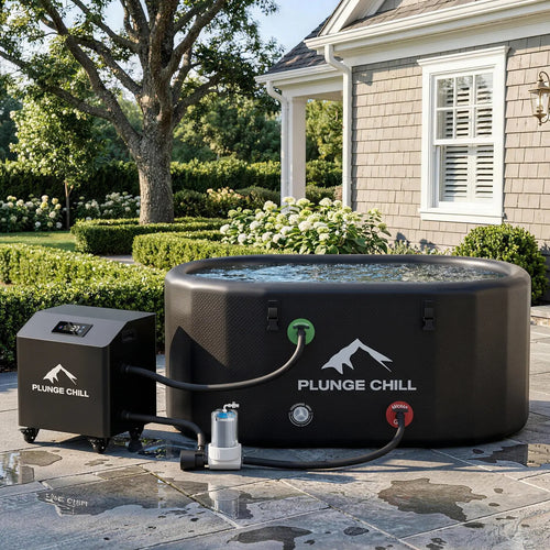 PLUNGE CHILL 1HP cold plunge chiller with Pro tub