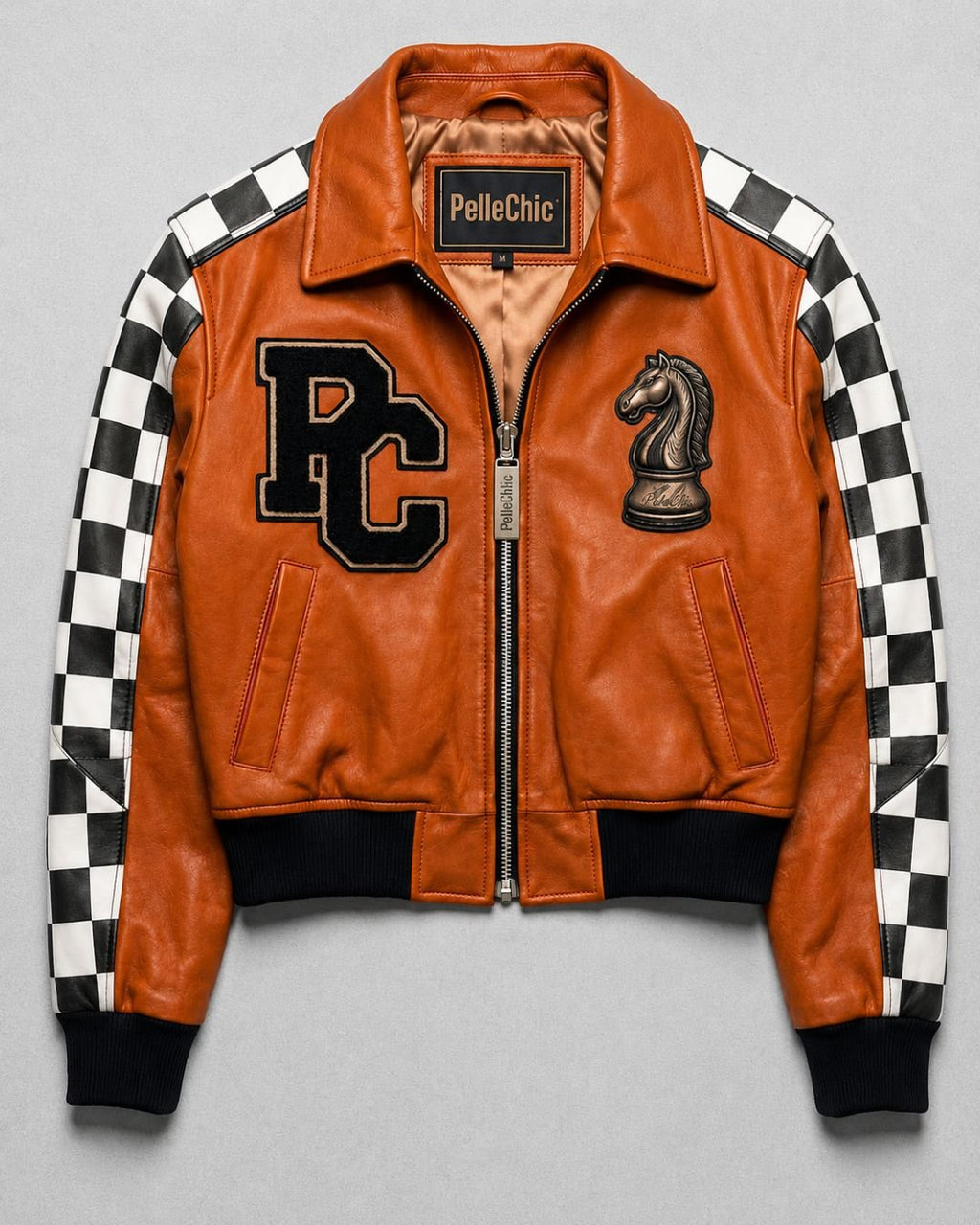 Pelle Chic Chess Player jacket — front product view